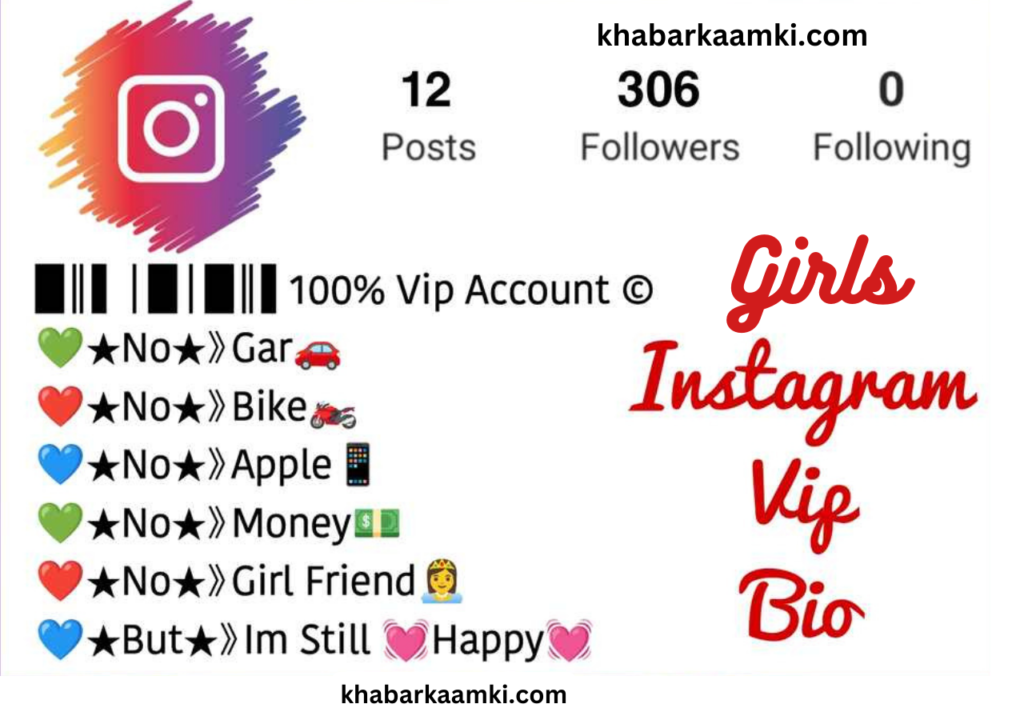 VIP Instagram Bio For Girls
