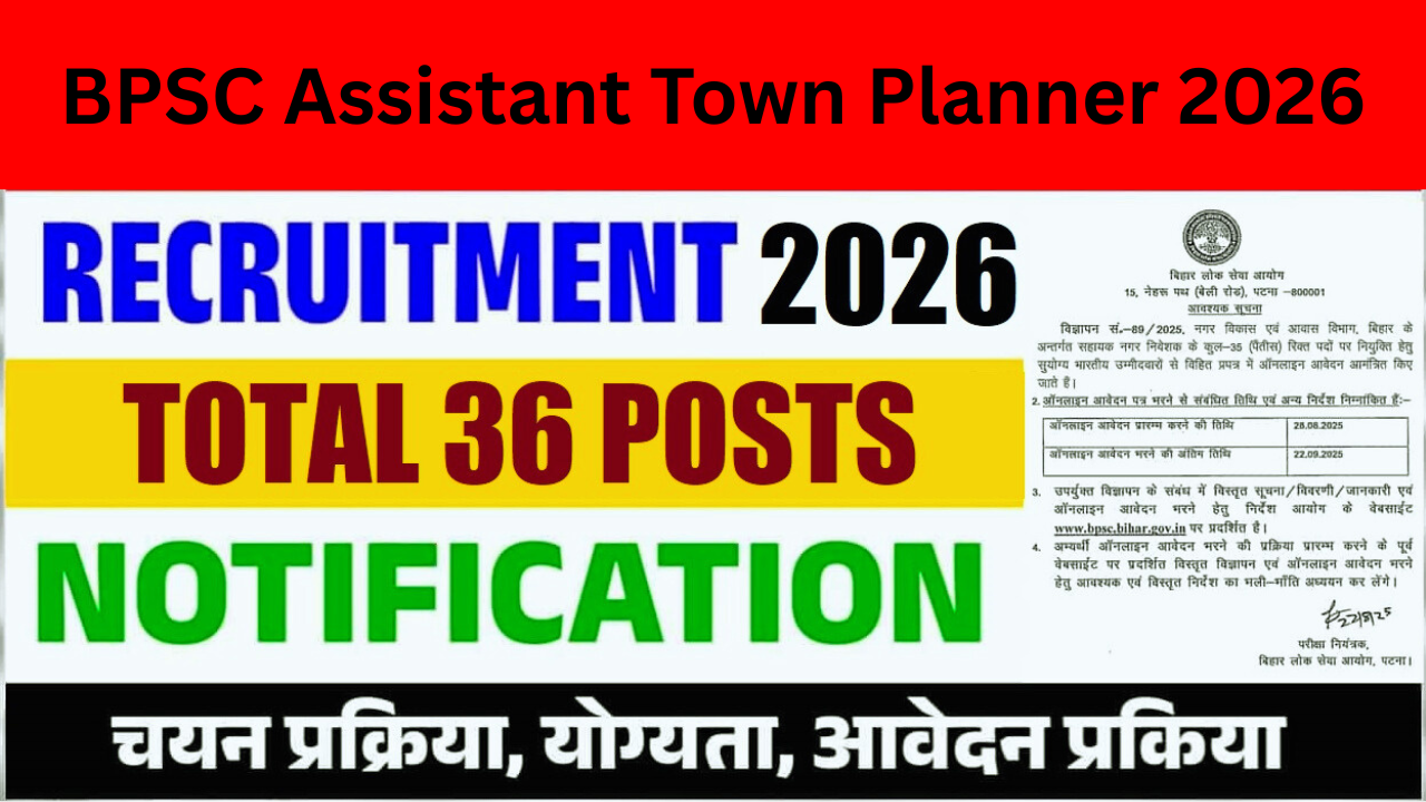 Bihar BPSC ATP Recruitment 2026